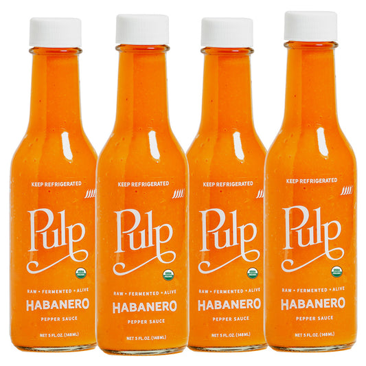 Habanero Carrot Pepper Hot Sauce 4 Pack